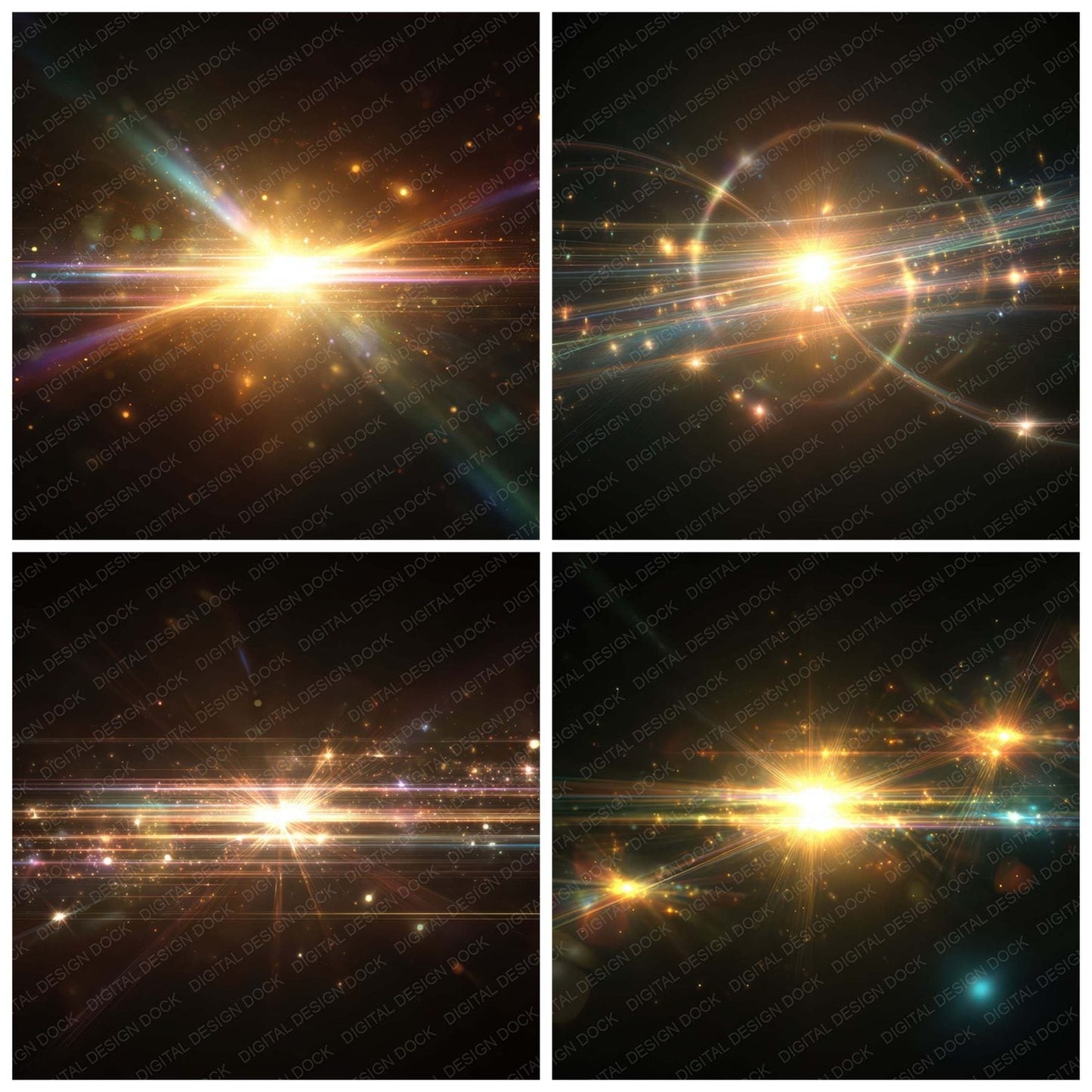 Lens Flare Lights Digital Paper Pack (DDD008331)