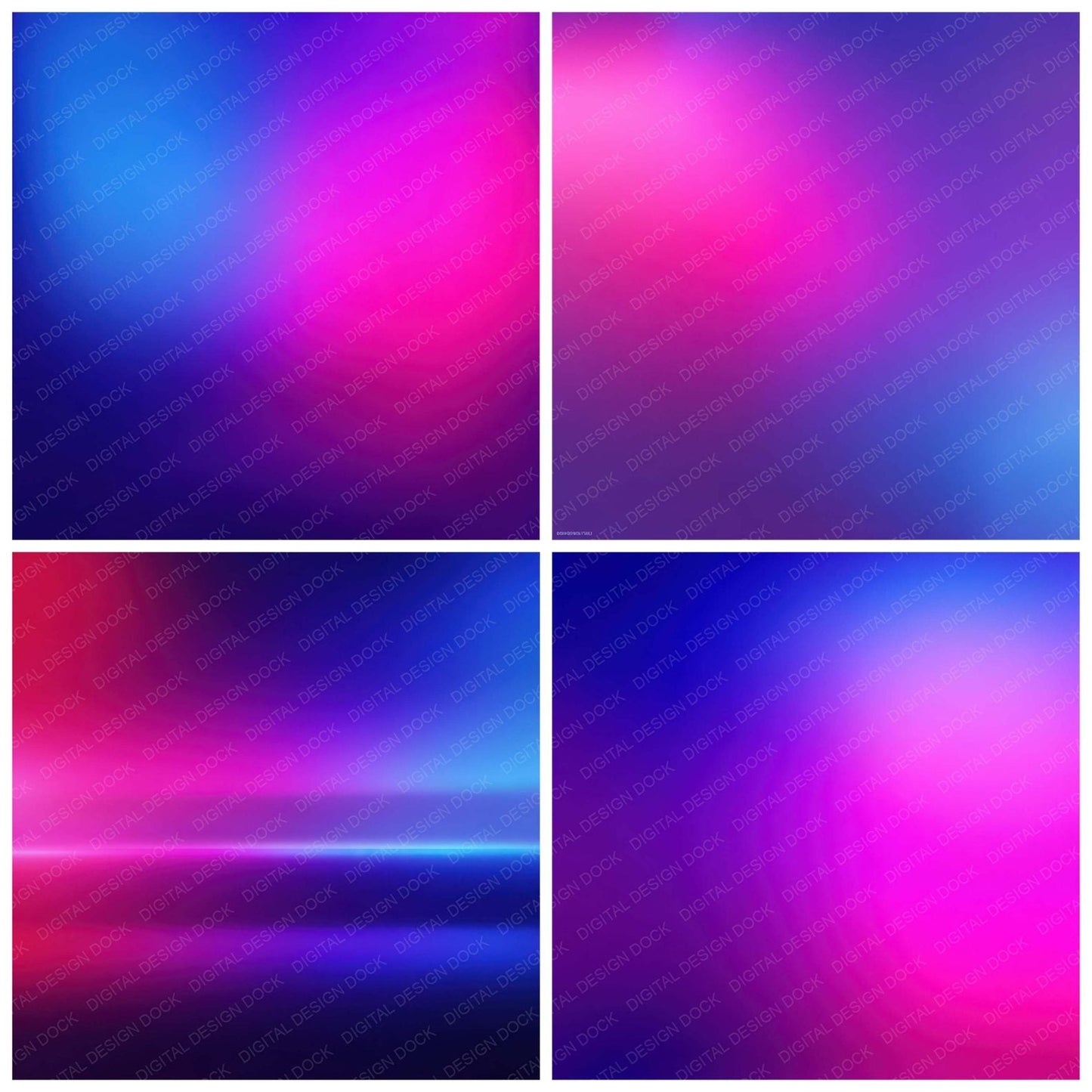 Neon Purple Gradient Digital Paper Pack (DDD008338)