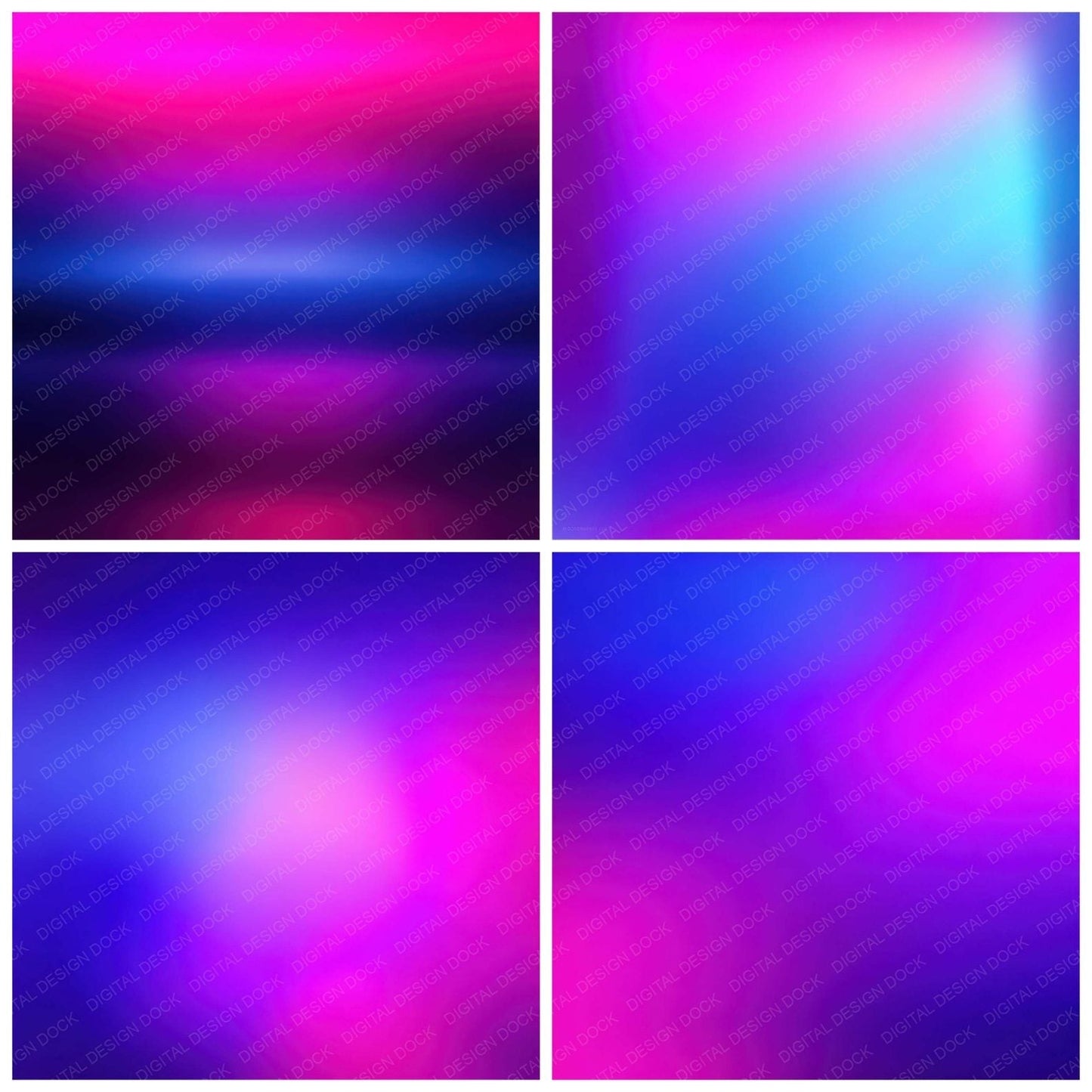 Neon Purple Gradient Digital Paper Pack (DDD008338)