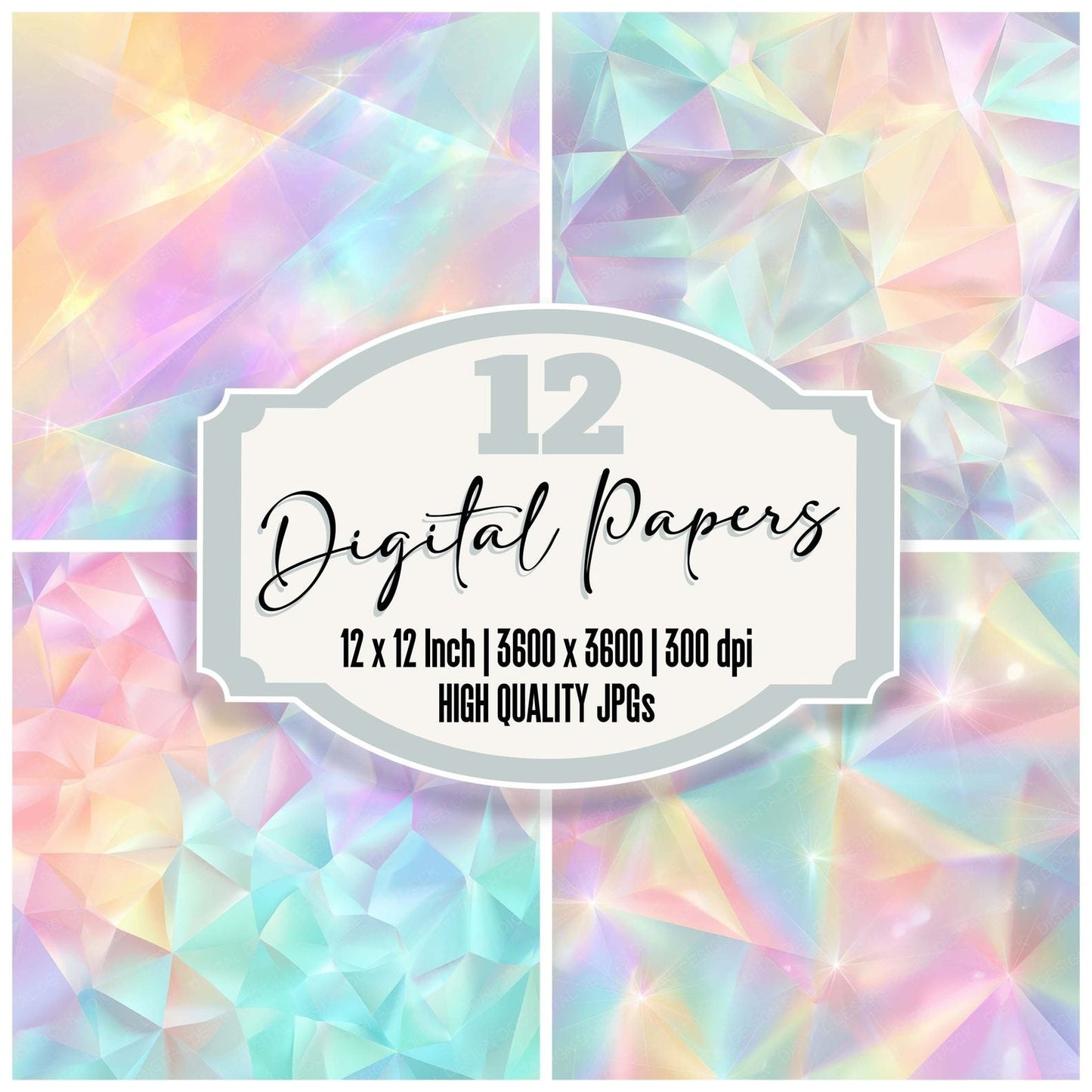 Pastel Prism Light Digital Paper Pack (DDD008345)