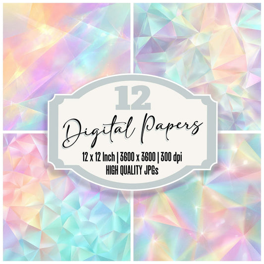 Pastel Prism Light Digital Paper Pack (DDD008345)