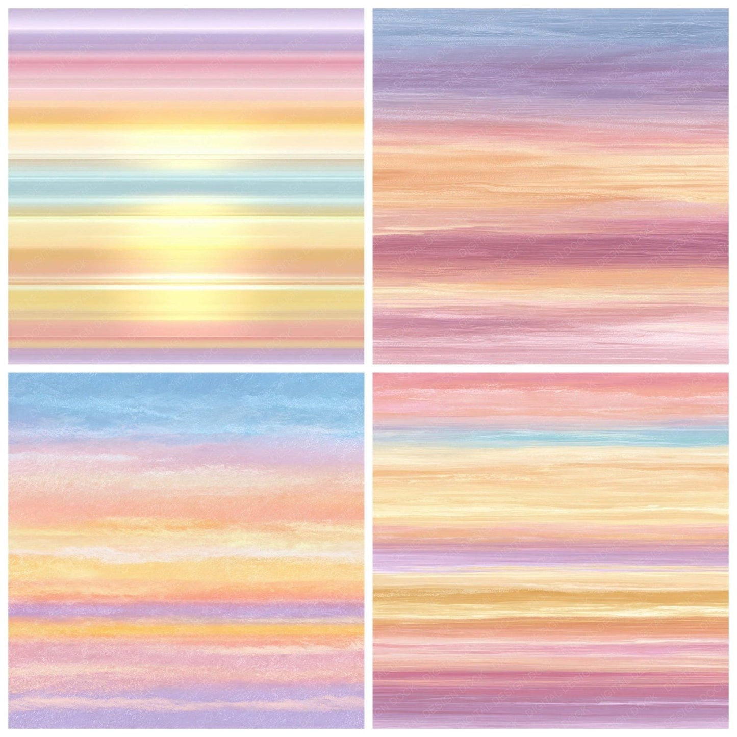 Pastel Sunrise Glow Digital Paper Pack (DDD008346)