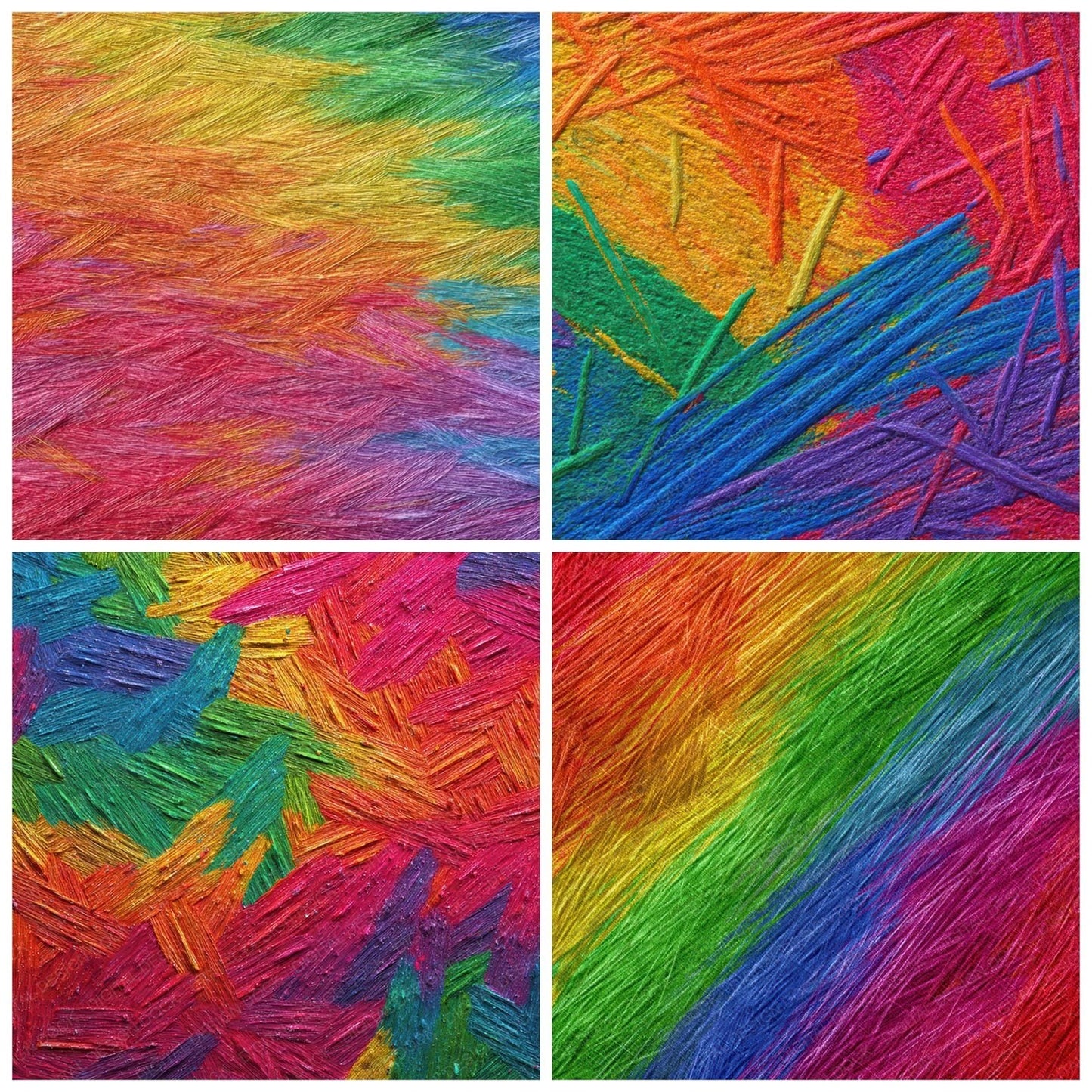 Rainbow Crayon Scribbles Digital Paper Pack (DDD008351)