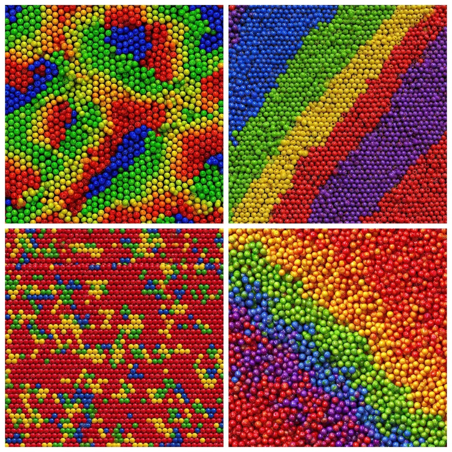 Rainbow Plastic Beads Digital Paper Pack (DDD008360)