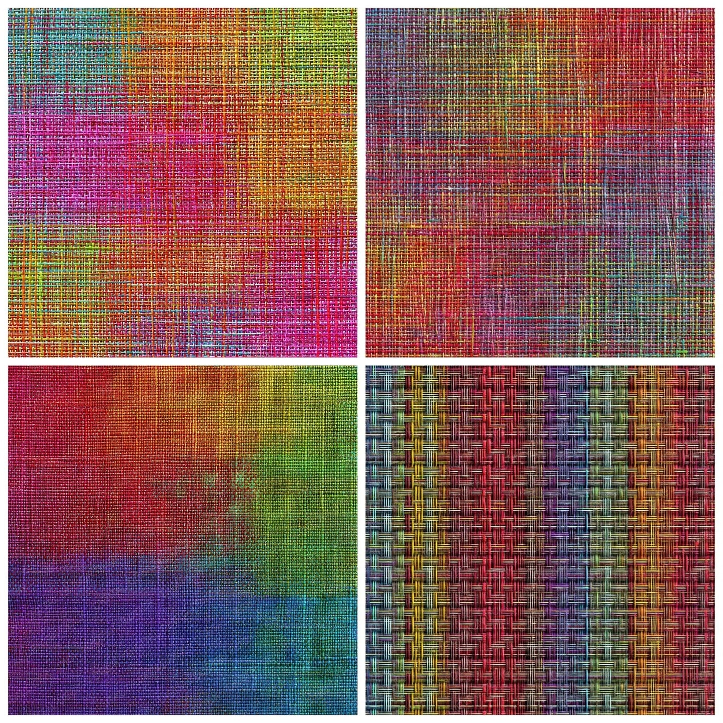 Rainbow Thread Weave Digital Paper Pack (DDD008364)