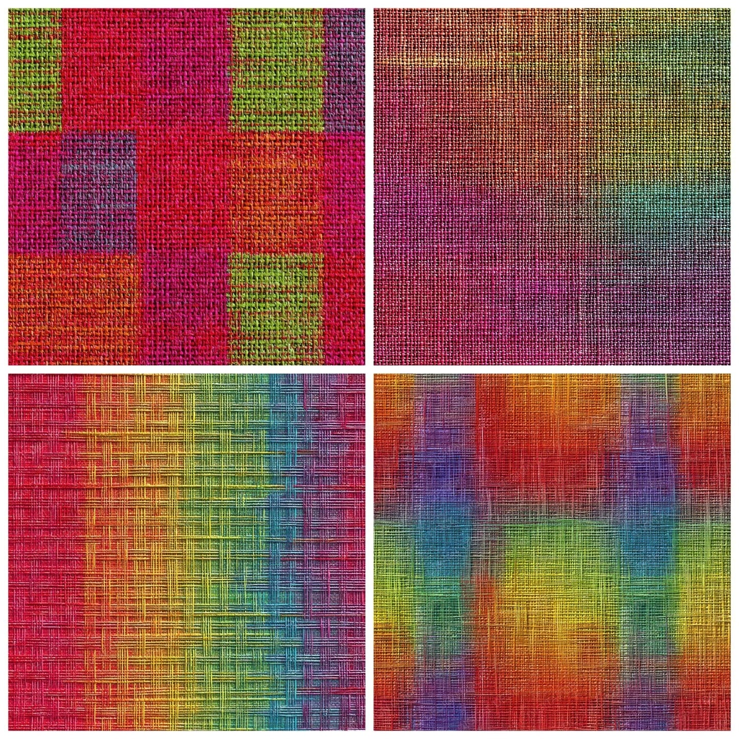 Rainbow Thread Weave Digital Paper Pack (DDD008364)