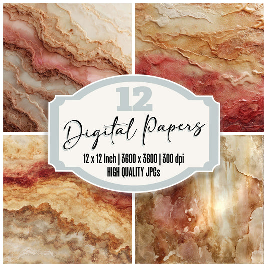 Encaustic Wax Texture Digital Paper Pack (DDD008397)