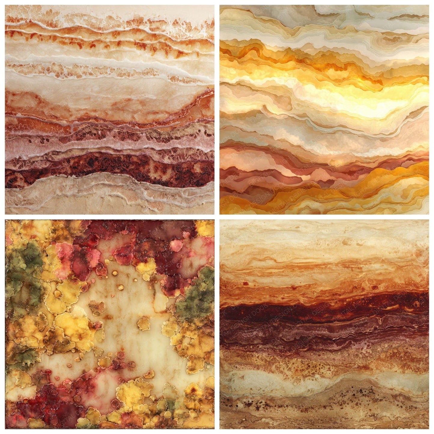 Encaustic Wax Texture Digital Paper Pack (DDD008397)