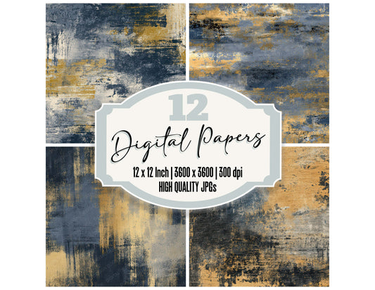 Monoprint Ink Texture digital paper pack designed for background pages in junk journaling and paper craft projects