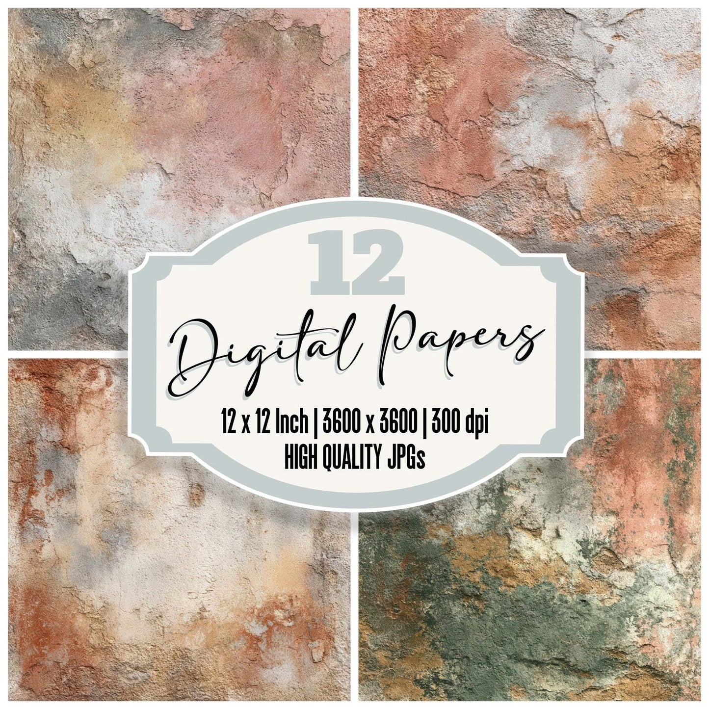 Fresco Pigment Wall Digital Paper Pack (DDD008433)
