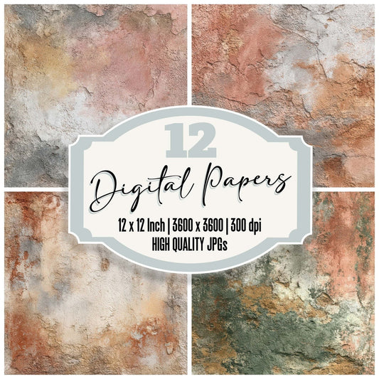 Fresco Pigment Wall Digital Paper Pack (DDD008433)