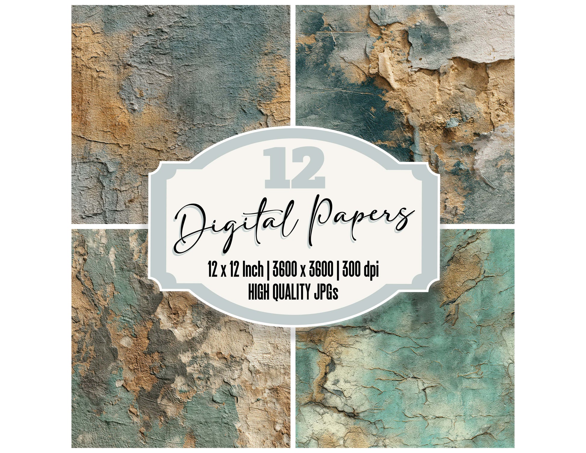 Sgraffito Scratch Texture digital paper pack designed for background pages in junk journaling and paper craft projects