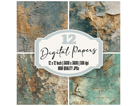 Sgraffito Scratch Texture digital paper pack designed for background pages in junk journaling and paper craft projects