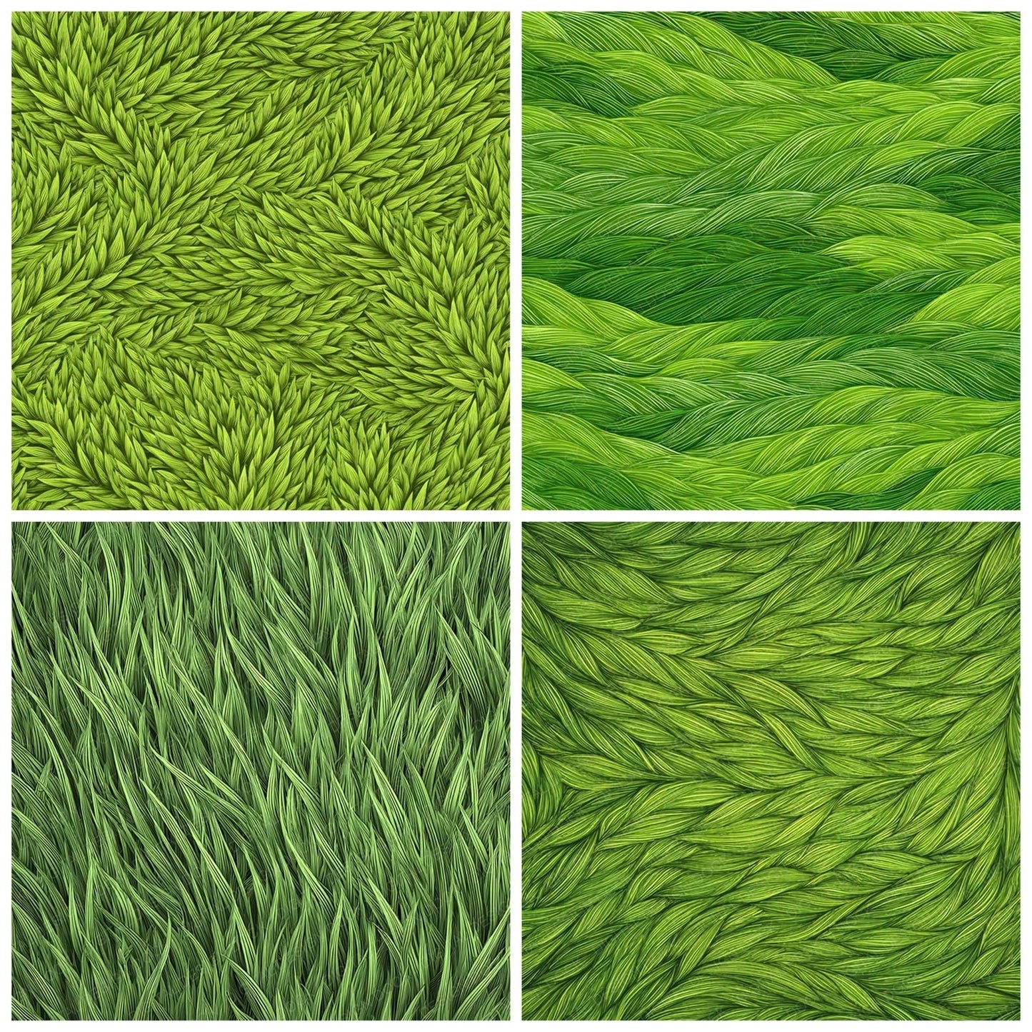 Green Grass Blades Digital Paper Pack (DDD008497)