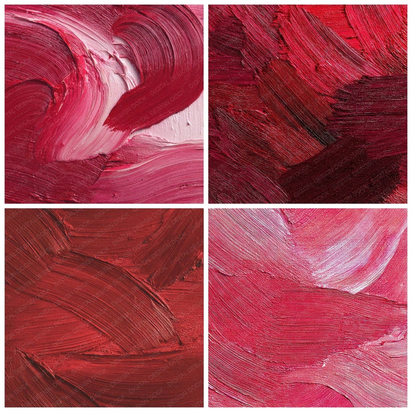 Red Acrylic Smears Digital Paper Pack (DDD008501)