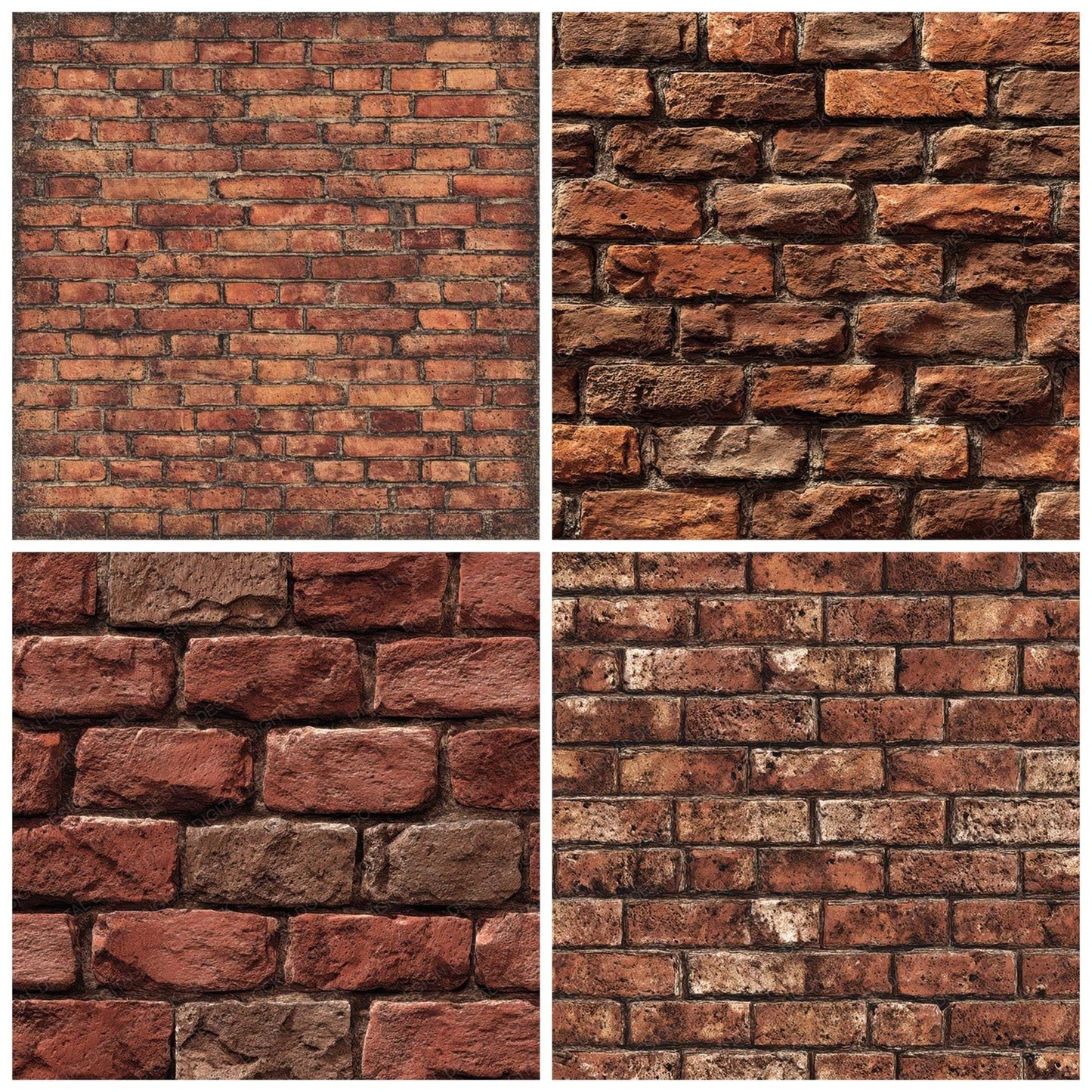 Red Brick Texture Digital Paper Pack (DDD008502)