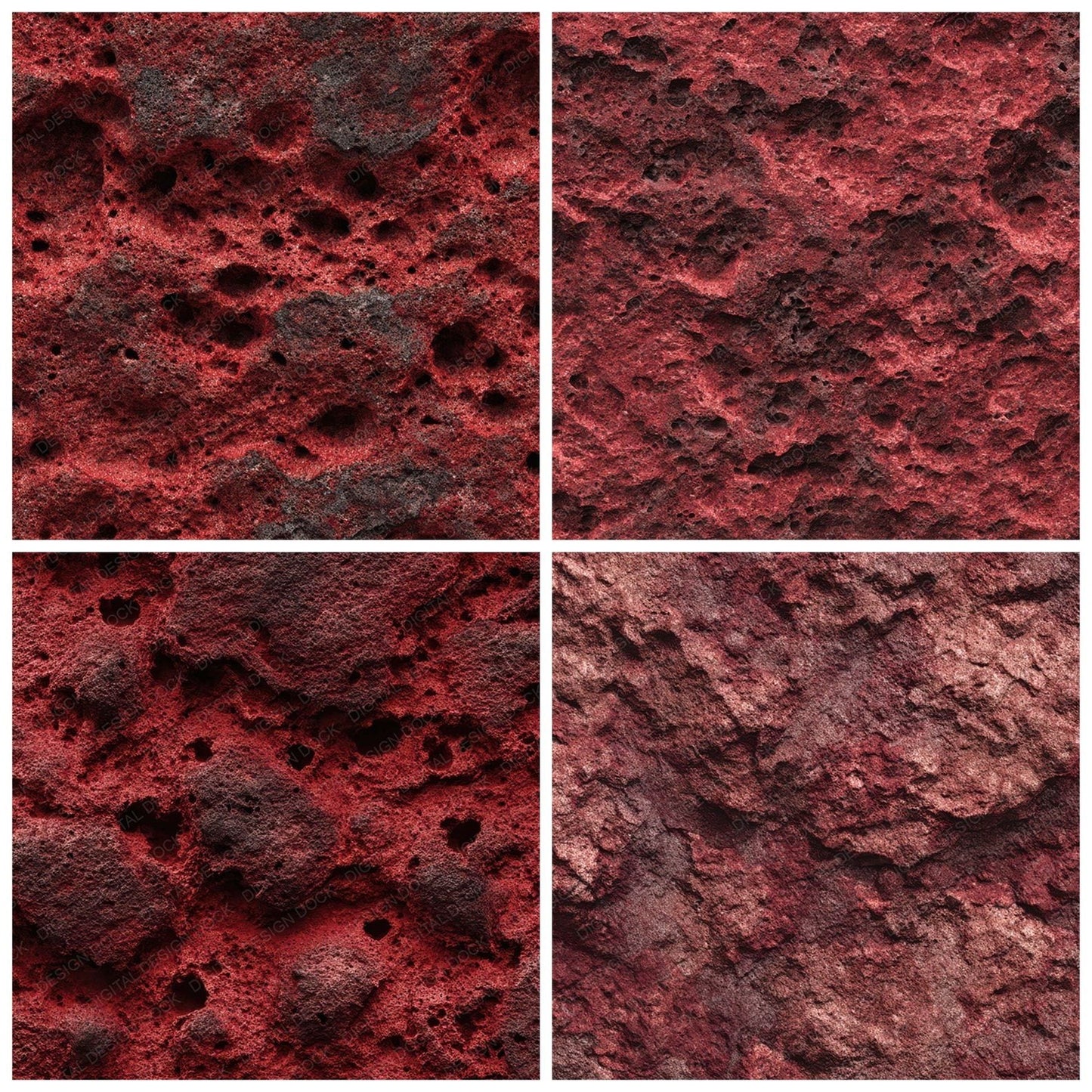 Red Lava Rock Digital Paper Pack (DDD008503)