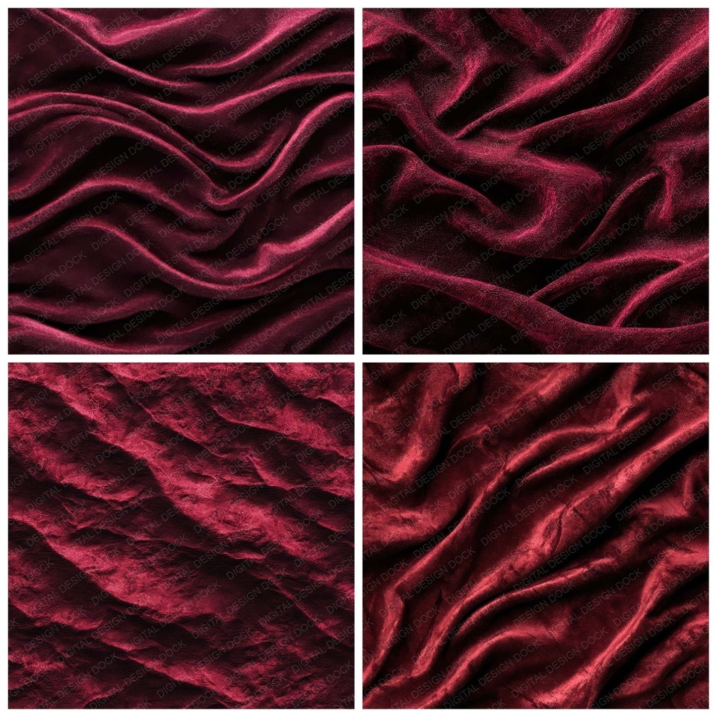 Red Velvet Texture Digital Paper Pack (DDD008506)