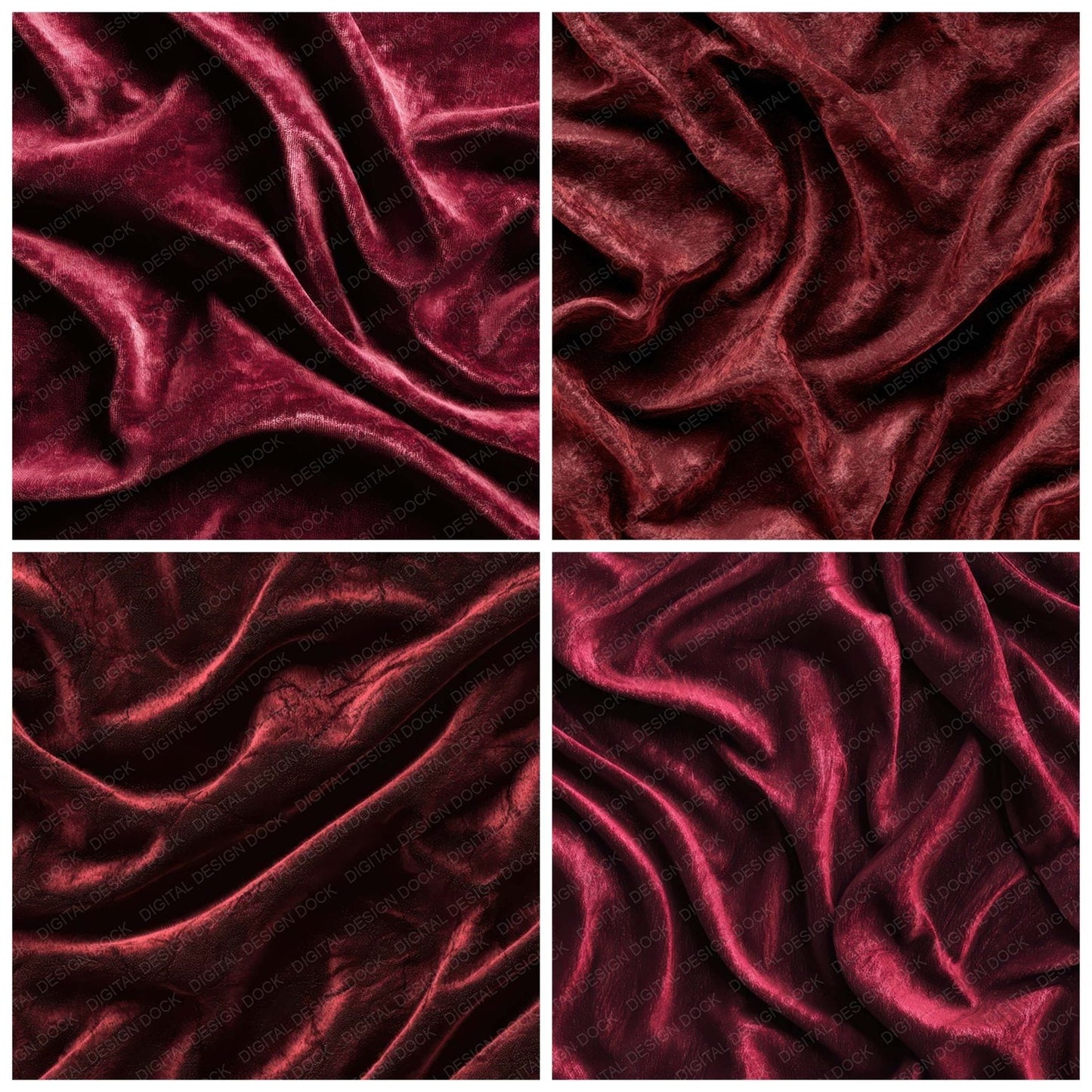 Red Velvet Texture Digital Paper Pack (DDD008506)