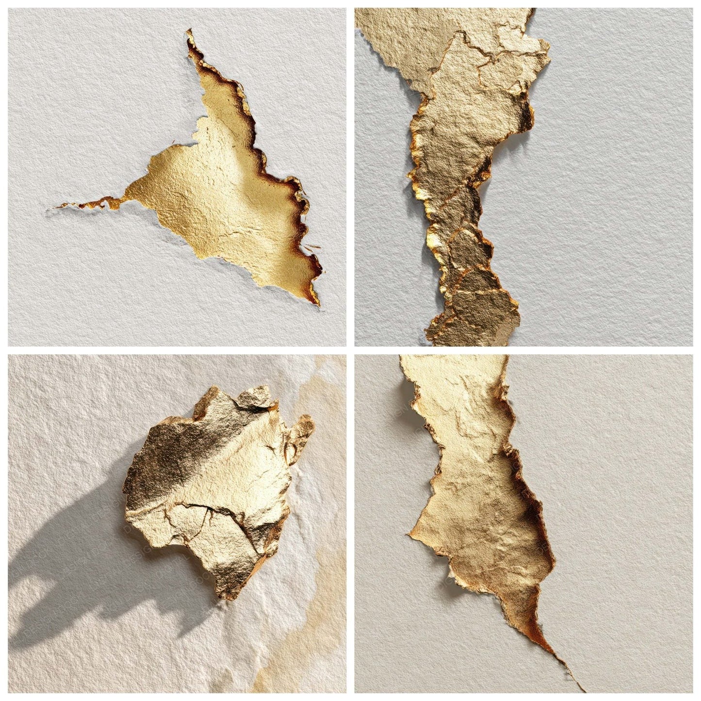 Gold Leaf Minimal Digital Paper Pack (DDD008509)