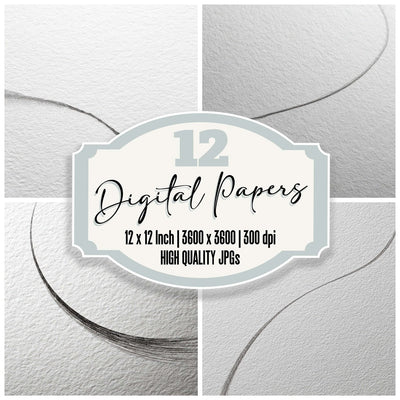 Graphite Line Minimal Digital Paper Pack (DDD008510)