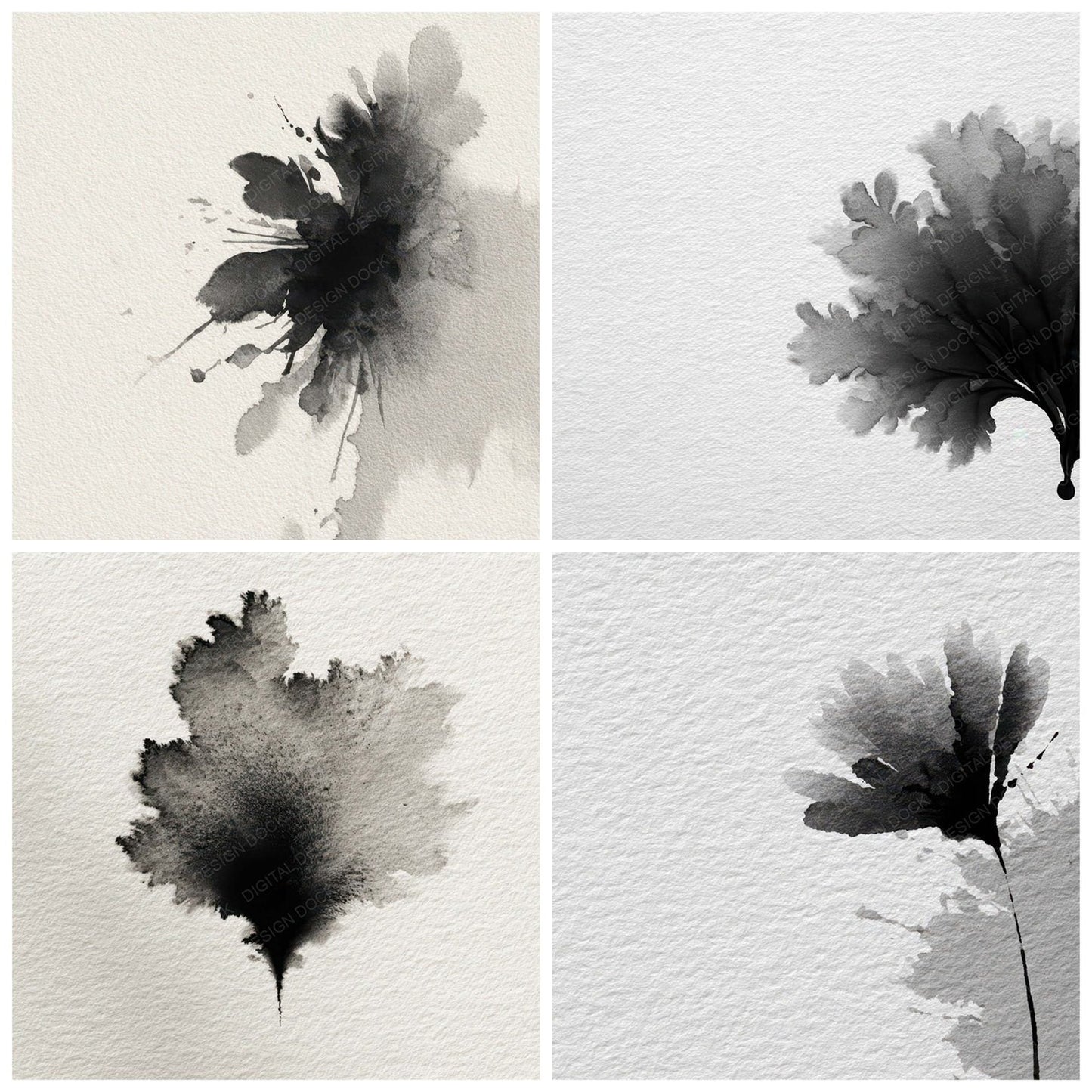 Ink Drop Minimal Digital Paper Pack (DDD008511)