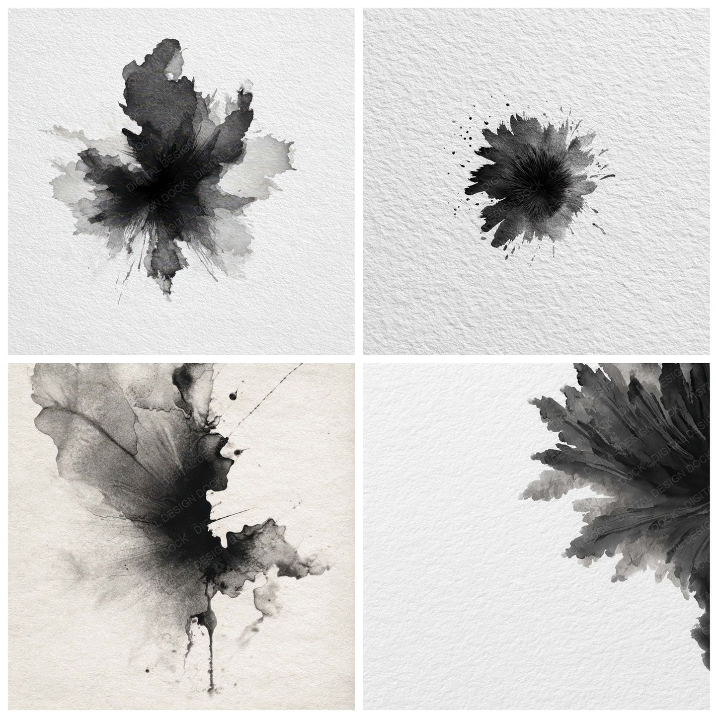 Ink Drop Minimal Digital Paper Pack (DDD008511)