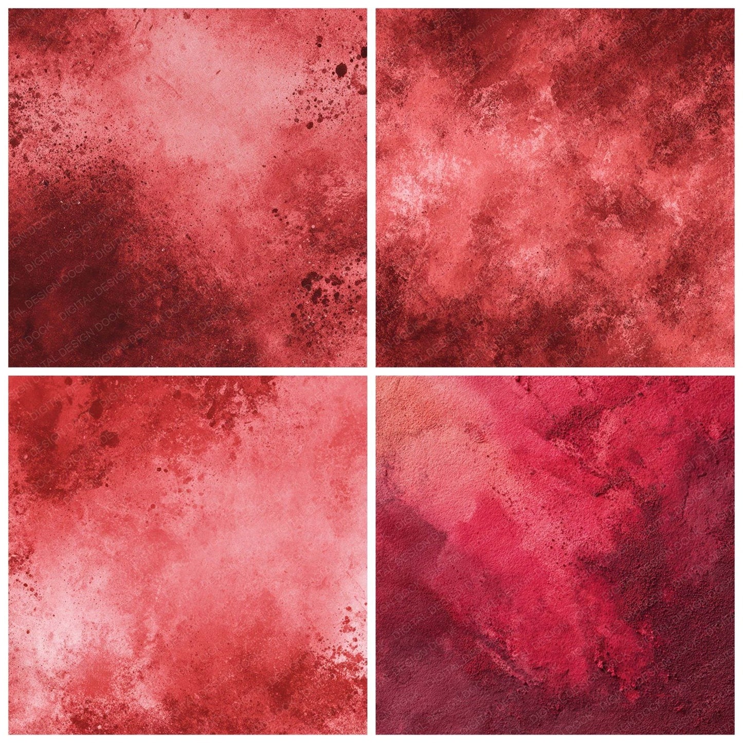 Red Chalk Pigment Digital Paper Pack (DDD008512)