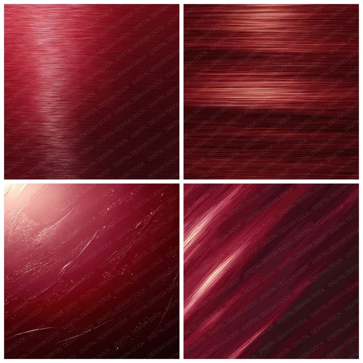 Red Lacquer Texture Digital Paper Pack (DDD008515)
