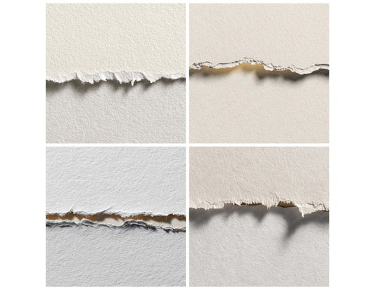 Preview layout showing Torn Edge papers arranged as background pages for junk journals and mixed media crafts