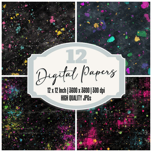 Colour Noise Grain Digital Paper Pack (DDD008739)