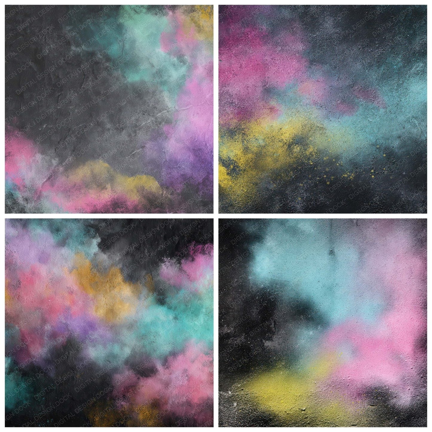 Colour Spray Mist Digital Paper Pack (DDD008746)