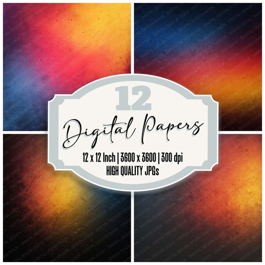 Colour Heat Map Digital Paper Pack (DDD008773)