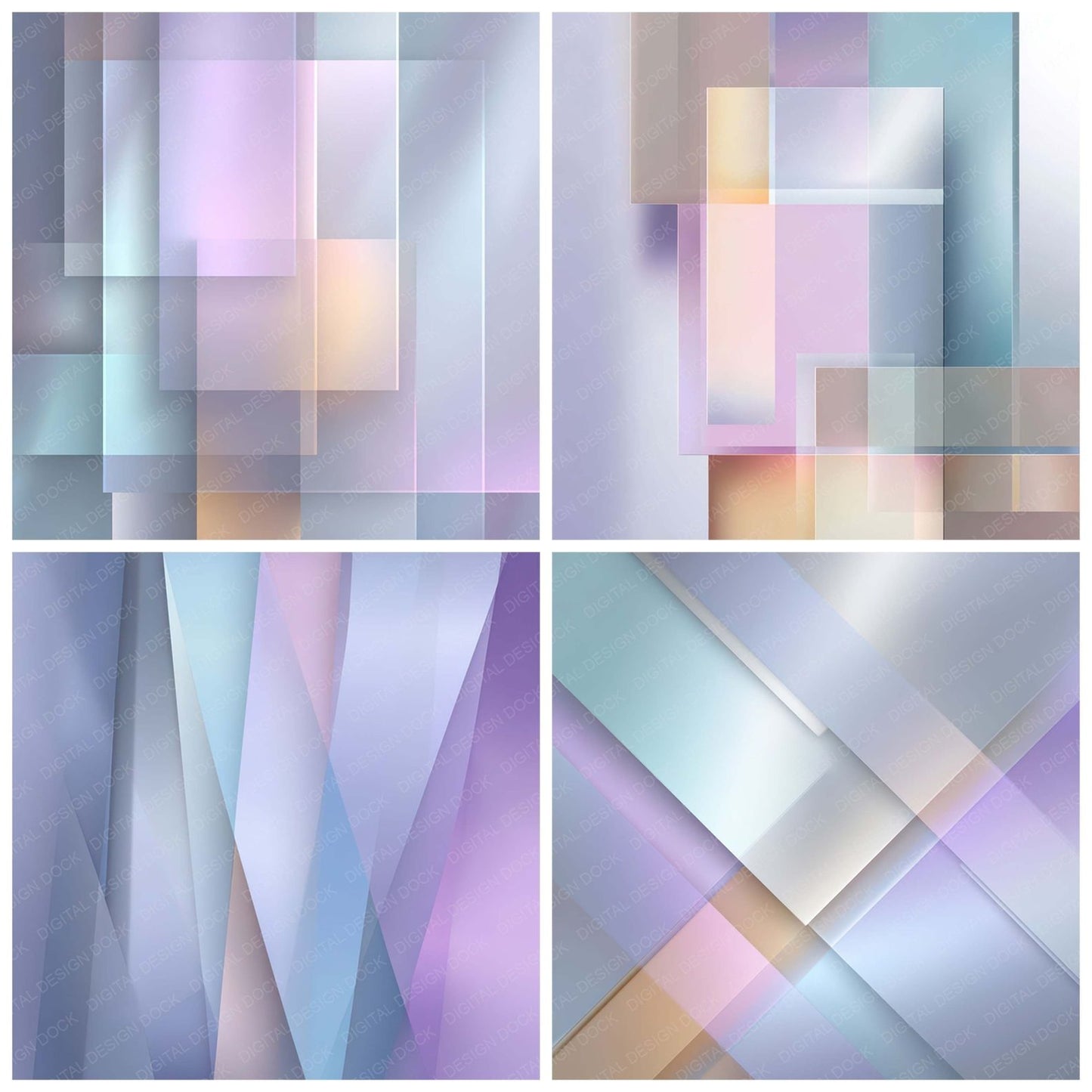 Glass Layer Texture Digital Paper Pack (DDD008775)