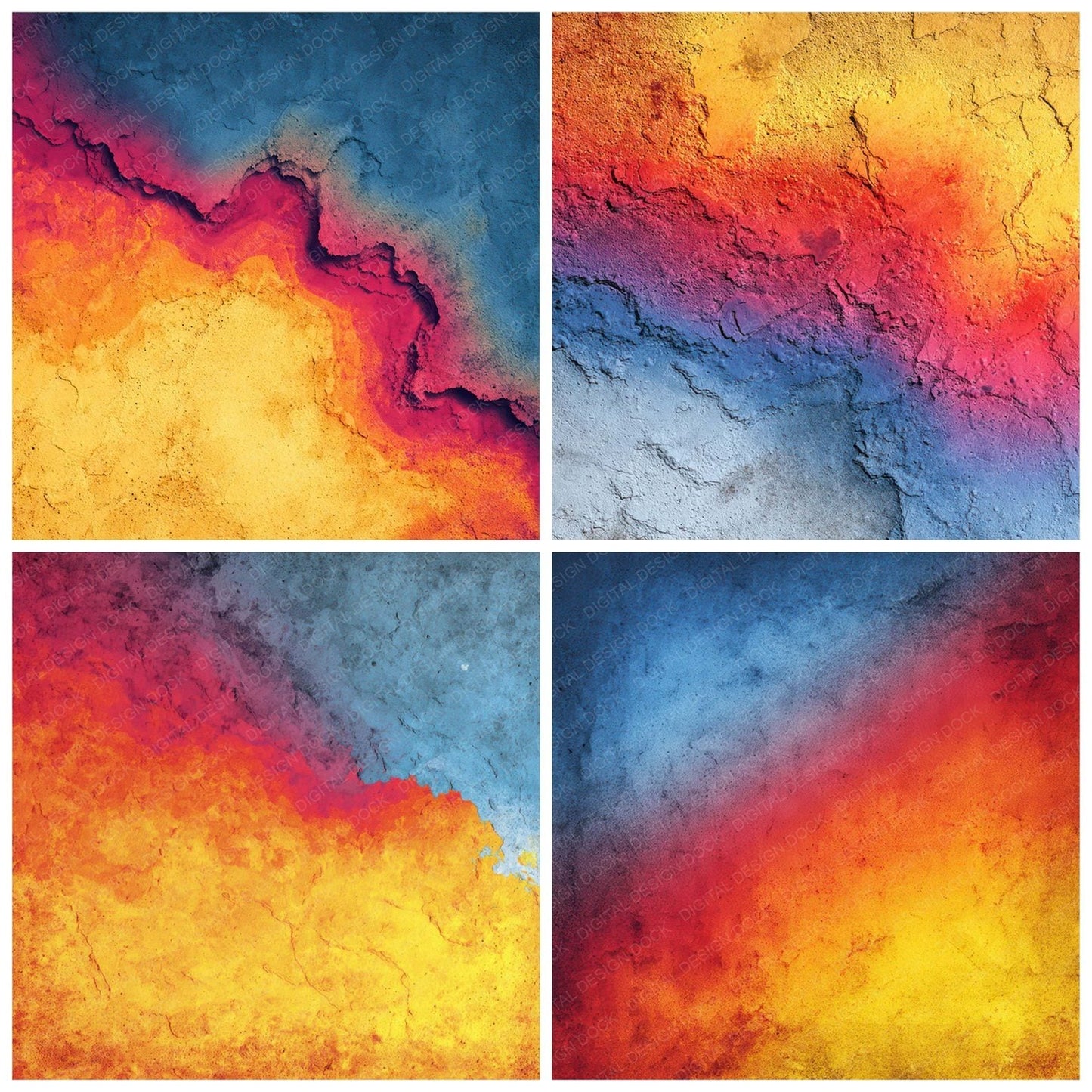 Thermal Grunge Texture Digital Paper Pack (DDD008783)
