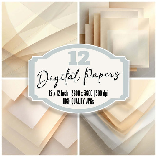 Vellum Layer Texture Digital Paper Pack (DDD008785)