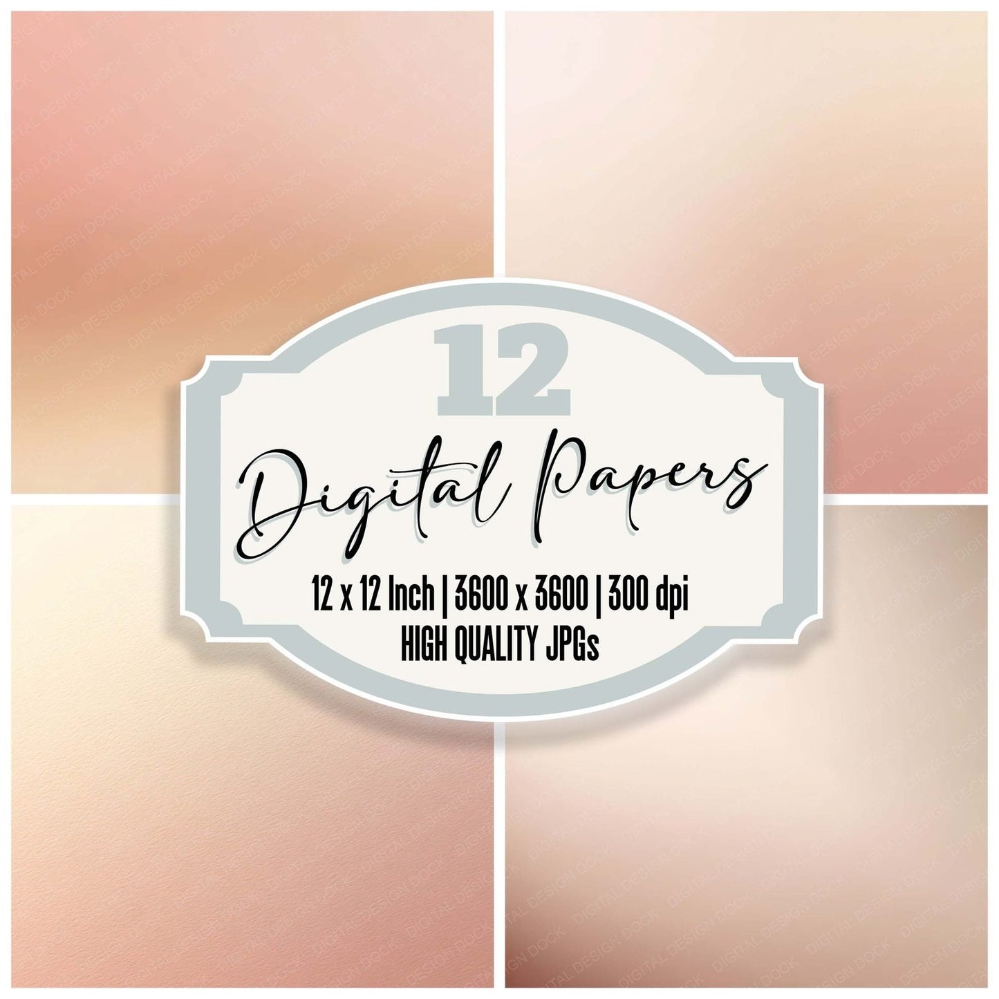 Blush Fade Paper Digital Paper Pack (DDD008788)