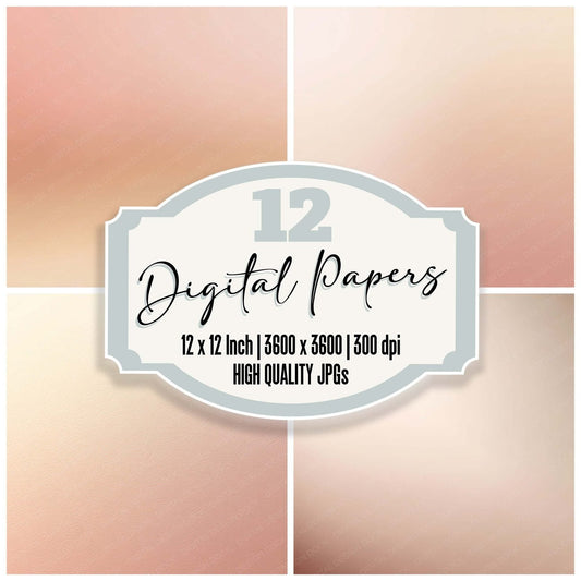 Blush Fade Paper Digital Paper Pack (DDD008788)