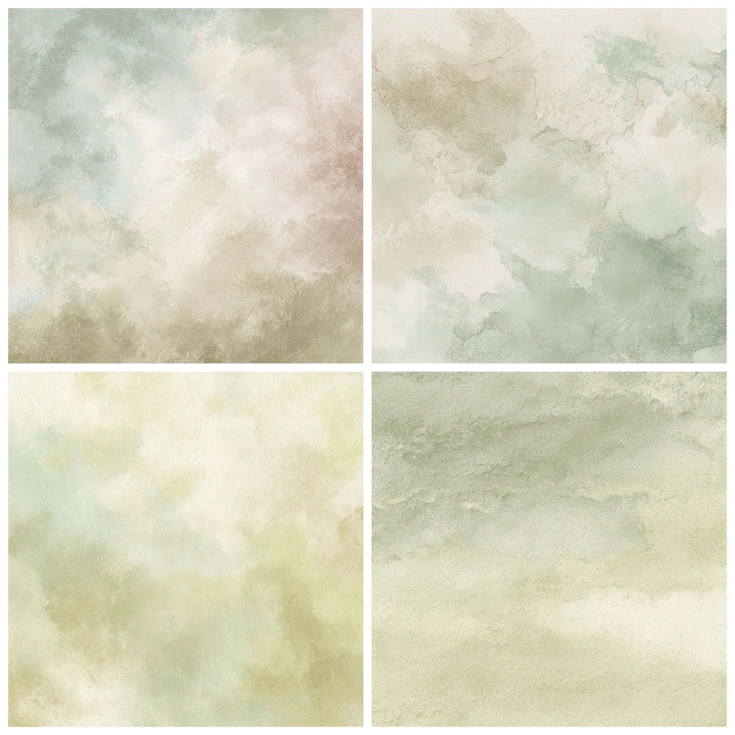 Faded Watercolor Wash Digital Paper Pack (DDD008791)