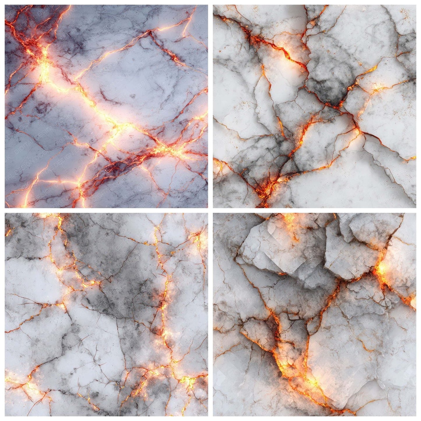 Fire Marble Texture Digital Paper Pack (DDD008792)