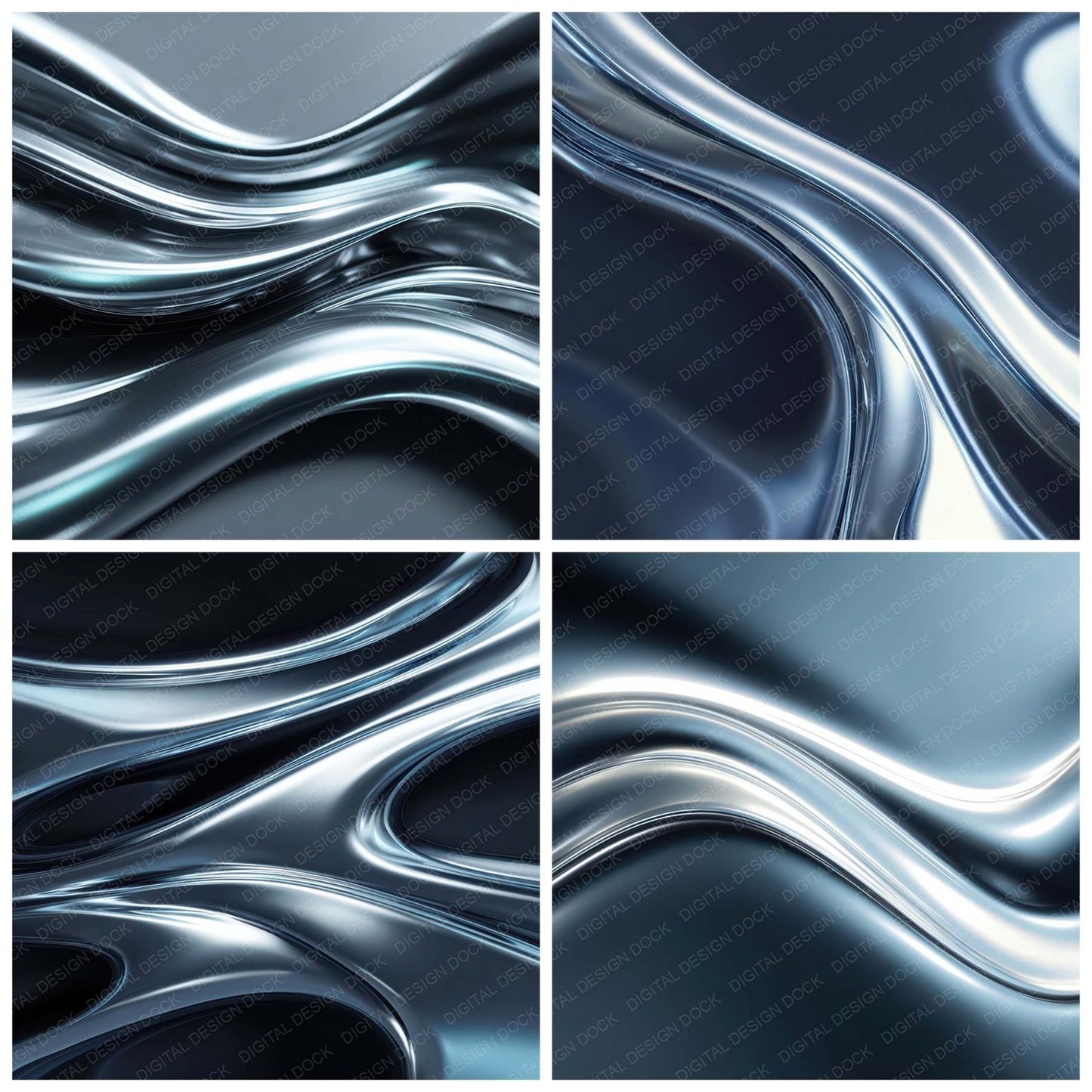 Liquid Metal Freeze Digital Paper Pack (DDD008799)