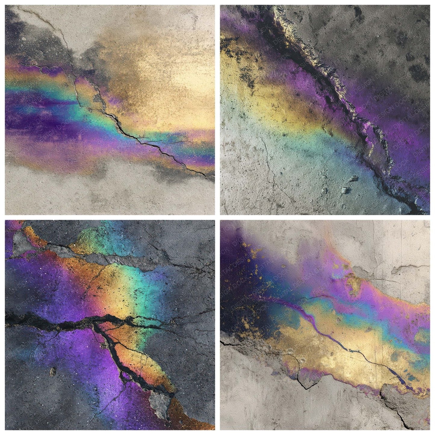 Oil Slick Concrete Digital Paper Pack (DDD008800)