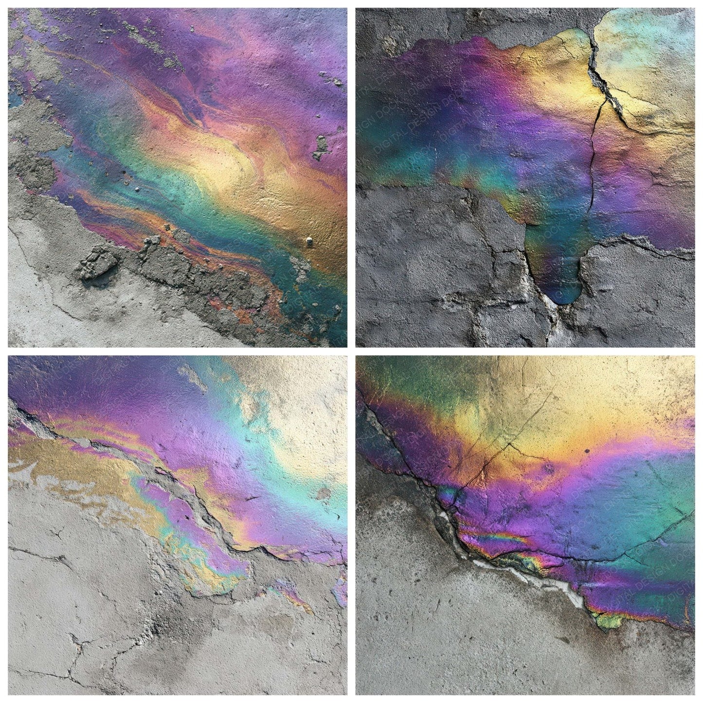 Oil Slick Concrete Digital Paper Pack (DDD008800)