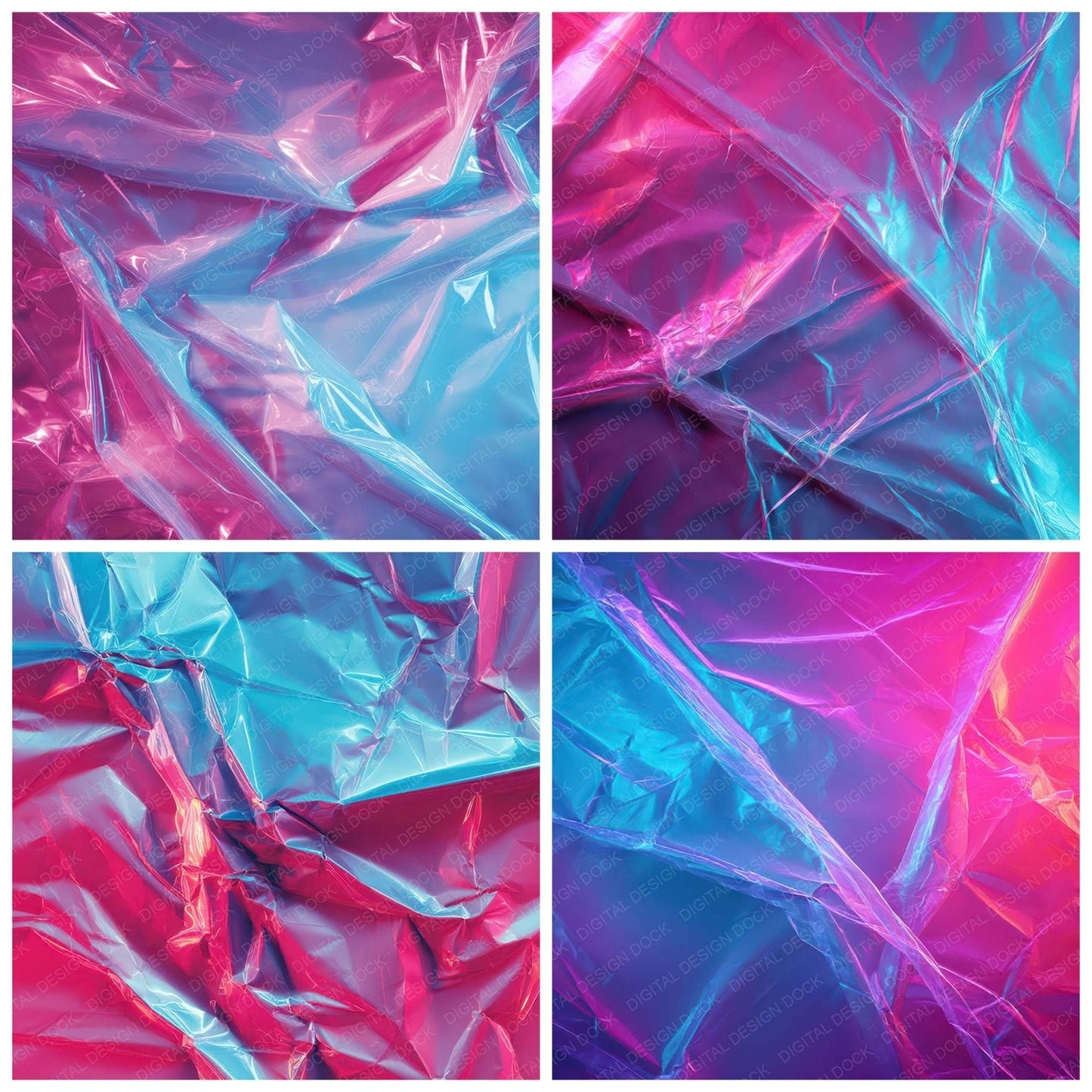 Plastic Neon Wrap Digital Paper Pack (DDD008801)