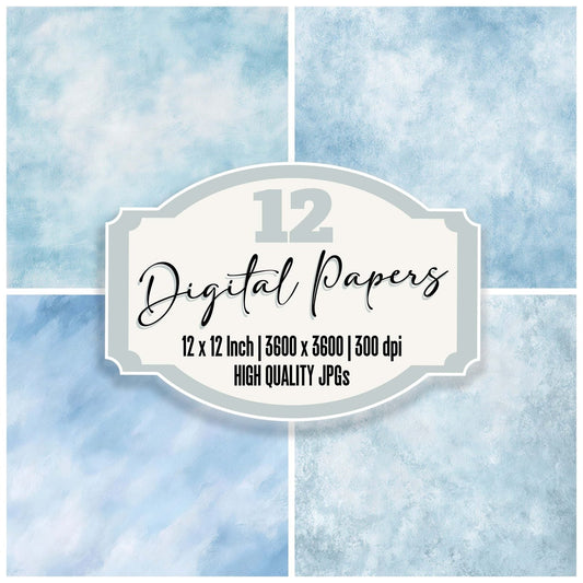 Powder Blue Haze Digital Paper Pack (DDD008802)