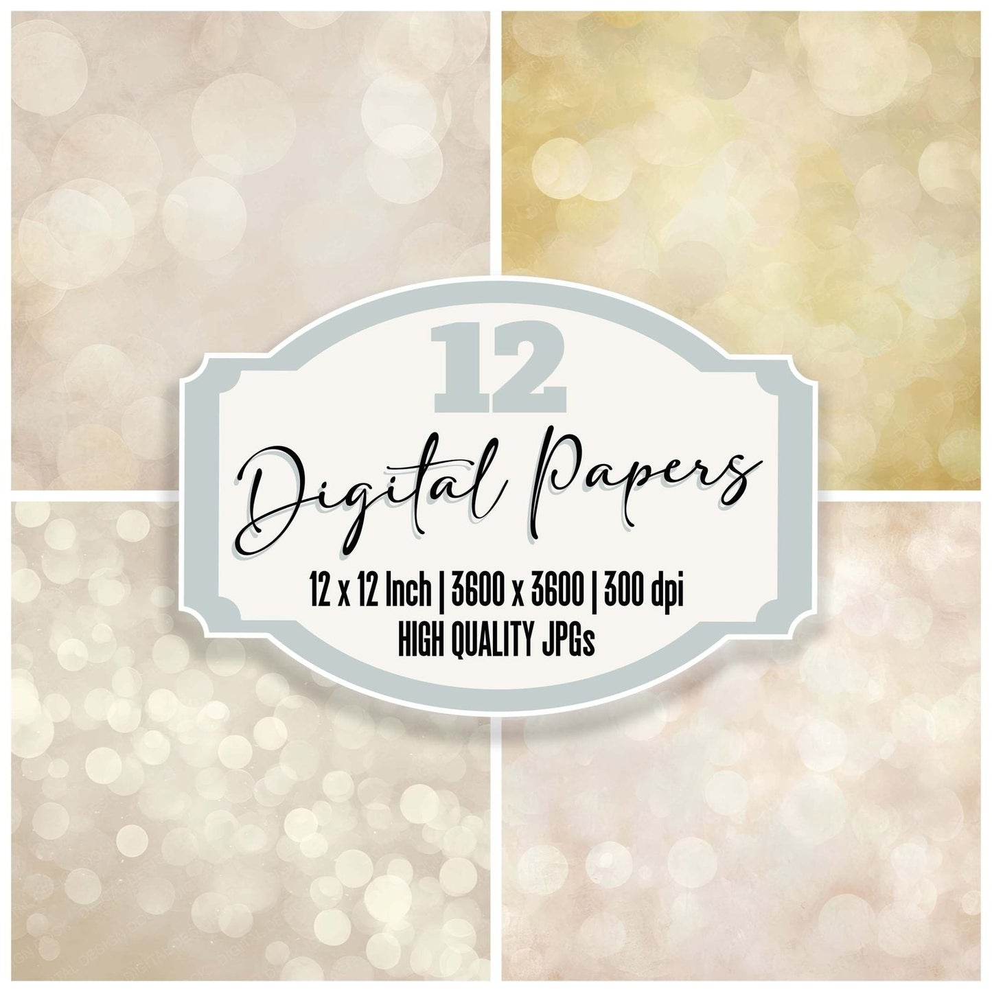 Soft Bokeh Paper Digital Paper Pack (DDD008803)