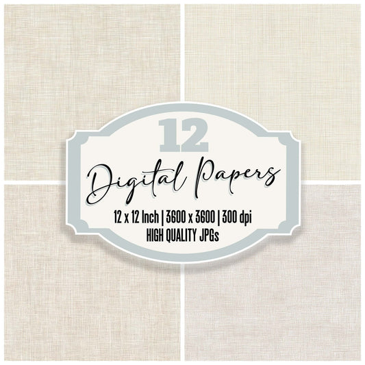 Soft Cotton Texture Digital Paper Pack (DDD008804)
