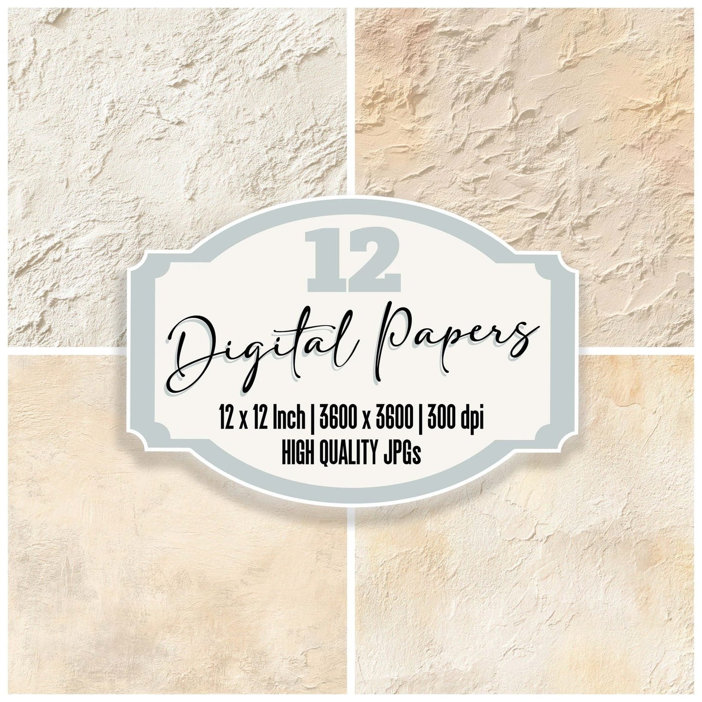 Soft Plaster Surface Digital Paper Pack (DDD008807)
