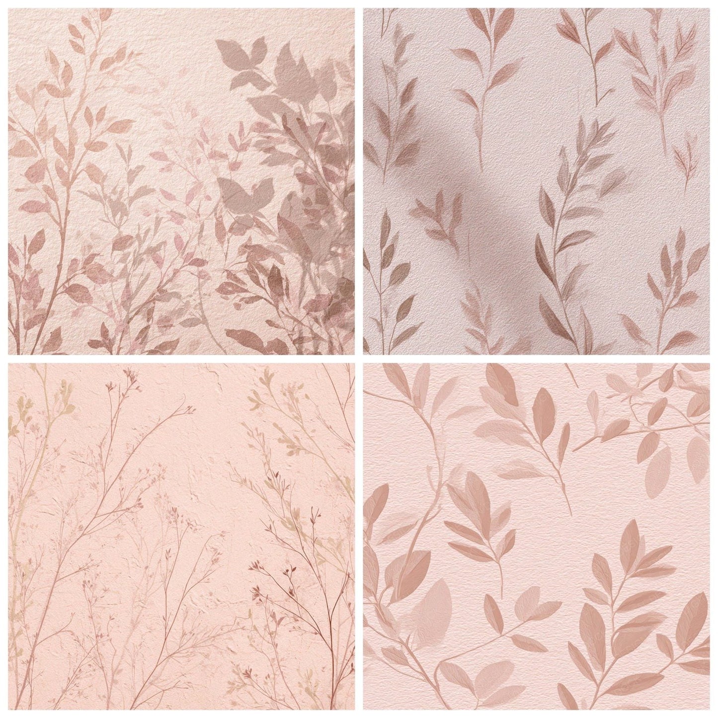 Blush Botanical Shadow Digital Paper Pack (DDD008811)