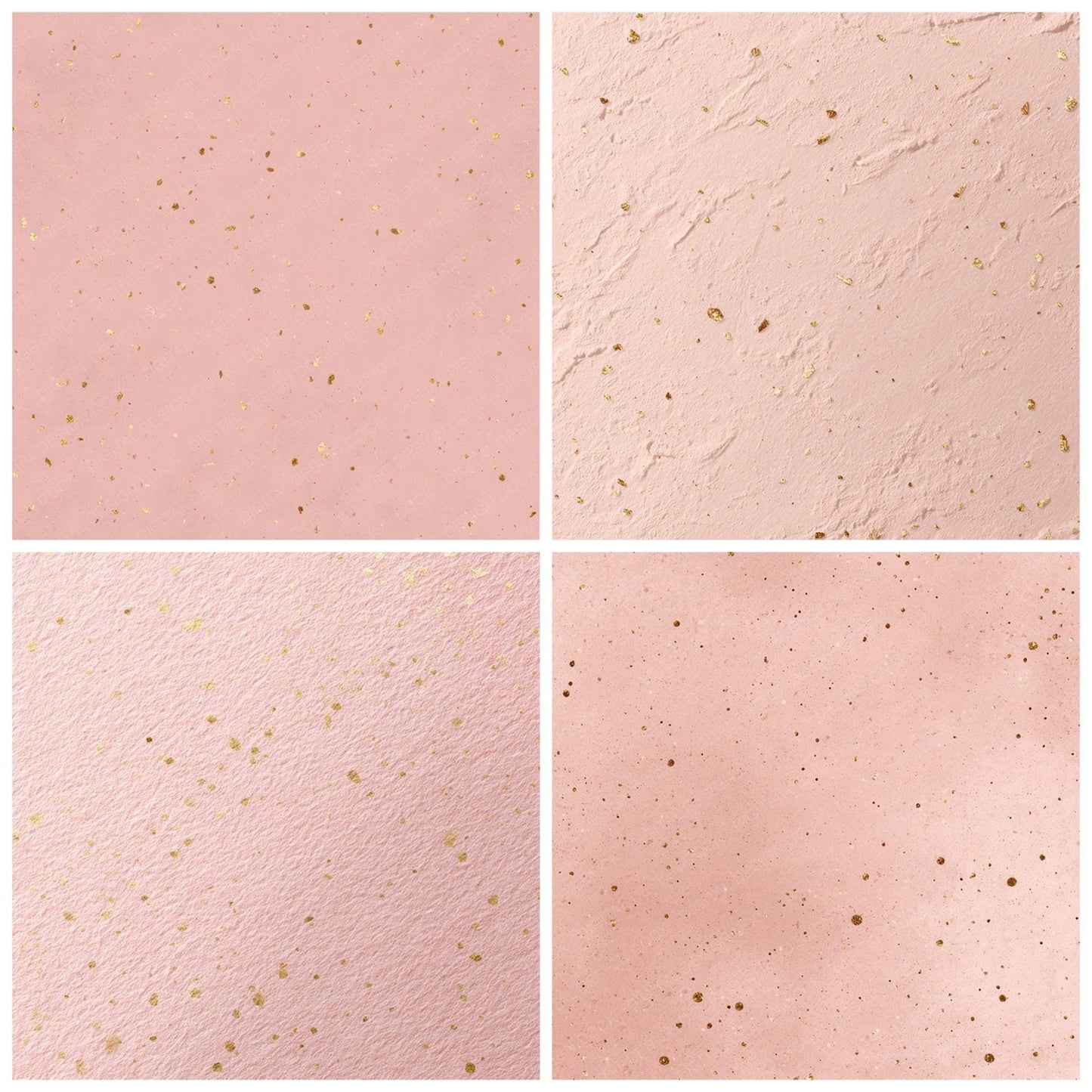 Blush Gold Fleck Digital Paper Pack (DDD008812)